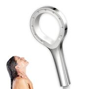 Soffione doccia a risparmio idrico - Doccetta ad anello con getto di nebbia e alta pressione - Soffione anti-calcare con attacco universale - Design cavo per una piacevole distribuzione dell'acqua