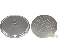 SOFFIONE DOCCIA ACCIAIO INOX SS304 TONDO ROTONDO 25 CM GETTO A PIOGGIA