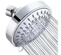 Soffione doccia ad alta pressione a 5 modalità Spruzzatore da 4 pollici Soffione doccia a pioggia regolabile Spruzzatore Apparecchio per il bagno Parte di ricambio del rubinetto