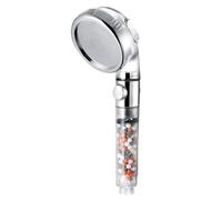 Soffione doccia ad alta pressione con interruttore di accensione/spegnimento, pulsante arresto, 3 modalità, soffione portatile for bagno