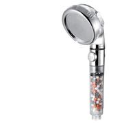 Soffione doccia ad alta pressione con interruttore di accensione/spegnimento, pulsante arresto, 3 modalità, soffione portatile for bagno