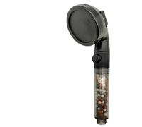 Soffione doccia ad alta pressione con interruttore di accensione/spegnimento, pulsante arresto, 3 modalità, soffione portatile for bagno