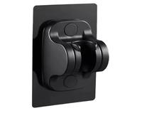 Soffione doccia ad alta pressione con pannello grande da 13 cm con filtro, 3 modalità di spruzzatore regolabile, risparmio idrico, arresto con un solo tasto, bagno(Black Holder)