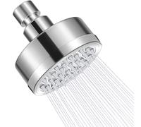 Soffione doccia ad alta pressione da 3 pollici, soffione doccia fisso regolabile con sfera girevole, soffione doccia a pioggia in acciaio inox 304 (80 mm)