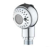 Soffione doccia ad alta pressione per letto da salone di shampoo, ugello flusso d'acqua regolabile con manico ergonomico per lavaggio dei capelli e pulizia degli animali domestici, ABS argento 15 cm
