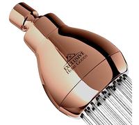 Soffione doccia ad alta pressione, potente soffione per bagno deluxe con forte flusso di spruzzo e piccoli ugelli in silicone, misura universale, funziona con docce a flusso d'acqua alto e basso, 2,5