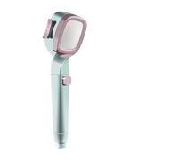 Soffione doccia ad alta pressione, risparmio energetico, 4 modalità, filtro regolabile, arresto con un solo tasto, accessori for il bagno ecologici(A)
