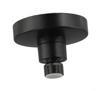 Soffione doccia ad alto flusso da 10,2 cm con limitatore rimovibile (nero) | Aumenta la pressione dell'acqua, struttura in ABS ispessito, resistente allo scoppio, diametro 10,2 cm, finitura nera