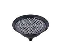 Soffione Doccia Antique Brass Round 8" Rainfall Shower Head Golden Rose Gold Chrome Black Stainless Steel Bathroom Rain Accessory(Color 3)