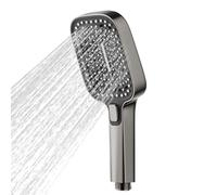 Soffione Doccia Boost Pressione | Testa Doccia Quadrata Manuale Ad Alta Pressione | Bagno Antitappatura per Pulizia Nuoto Adulti Animali | Casa Dormitorio