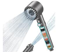 SOFFIONE DOCCIA CON FILTRO A 15 FASI, SOFFIONE ANTICALCARE CON TUBO DA 1,5M
