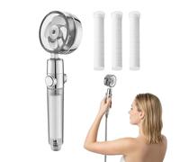 Soffione doccia con filtro, ad alta pressione, spray detergente per pelle e capelli, per lavare la pelle secca, vasca da bagno, casa, viaggi, hotel, uso quotidiano da uomo