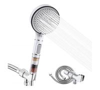 Soffione doccia con filtro, doccetta portatile ad alta pressione a 5 getti con filtro