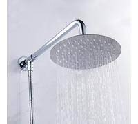 Soffione doccia cromato tondo 30 x 30cm effetto pioggia design sottile 59694