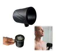 Soffione doccia da uomo aggiornato, massaggiatore riscaldato universale con alta pressione, design anti-intasamento con foro grosso, durevole e facile da installare, compatibile con tubo dell'acqua da