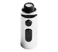 Soffione doccia di ricambio per rubinetto cucina o bagno, doccetta estraibile con funzione a cascata, compatibile con tubo G1/2", argento e nero