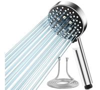 Soffione Doccia e tubo Flessibile 2 M,Soffione Doccia Anticalcare Alta Pressione con 5 Modalità di Spruzzo, Doccia Soffione Con Design Turbo Per Bassa Pressione Dell'Acqua