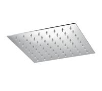 Soffione doccia extra piatto in acciaio inox spessore 2 mm attacco 1/2" soffioni