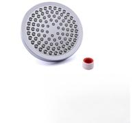 Soffione doccia fisso rotondo da 15,2 cm, cromato, ad alta pressione, con sfera girevole regolabile, getti in silicone autopulenti per una facile installazione