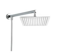 Soffione doccia for bagno a pioggia in acciaio inox 8 10 12 '' quadrato stile labirinto braccio staccabile tubo flessibile da 1,5(Chrome 12)
