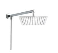 Soffione doccia for bagno a pioggia in acciaio inox 8 10 12 '' quadrato stile labirinto braccio staccabile tubo flessibile da 1,5(Chrome 8)