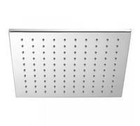 Soffione doccia HSK quadrato, piatto, ottone cromato, 1100067