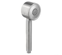 Soffione doccia in acciaio inox con 3 modalità, doccetta ad alta pressione a risparmio idrico per bagni a basso flusso, attacco filettato G1/2, argento