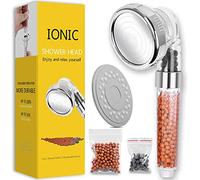 Soffione Doccia Ionico Soffione Doccia Portatile Ad Alta Pressione 3 Modalità Filtro Regolabile Soffione Doccia Per Acqua Dura Bassa Pressione Dell'Acqua Contiene Pietra Aggiuntiva Sostituibile