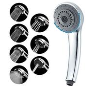 Soffione doccia Lucksun con 7 impostazioni di modalità ad alta pressione, dispone di un soffione doccia di lusso da 8,9 cm, doccetta universale regolabile, adatto per bagno,hotel,massaggi spa