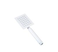 Soffione doccia manuale in acciaio inossidabile 304 grigio oro, accessorio for rubinetto da bagno, funzione singola(White Square)