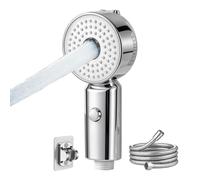 Soffione doccia per bambini, con pulsante di pausa | Set da bagno con spruzzo per flusso d'acqua, per genitori, madri, assistenti, babysitter, casa, bagno, WC, viaggi, asilo