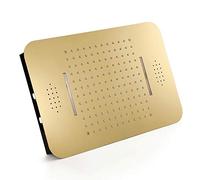Soffione doccia per musica Bluetooth Soffione doccia a led a pioggia solido oro soffione doccia a pioggia ad alta pressione in acciaio inox montato sul soffitto del bagno: pioggia, cascata, 580 * 3