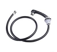 Soffione doccia per shampoo per parrucchiere, ugello professionale con tubo da 137 cm, rubinetto in lega e ABS per shampoo, nero