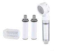 Soffione doccia portatile con filtro per viaggi, soffione doccia portatile con borsa portaoggetti, adatto per viaggi di lavoro e uso domestico, facile fissaggio del tubo