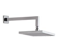 Soffione Doccia Quadrato 20x20cm in ABS con Braccio a Parete Mariani Cromato