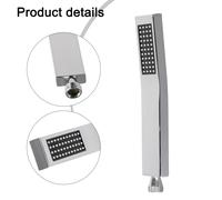 Soffione doccia quadrato compatibile con interfaccia G1/2 realizzato in material