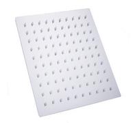 SOFFIONE DOCCIA QUADRATO CROMO CON MISCELATORE MOD. PORTOS