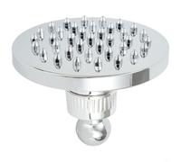 Soffione doccia rotondo da 10,2 cm, colore argento, realizzato in materiale ABS, filettatura interna, getto d'acqua ad alta pressione per alleviare la stanchezza, rinnovamento del bagno, parte