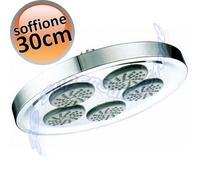 Soffione doccia rotondo tondo Ø 30 cm - 5 getti separati