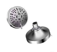 Soffione doccia, set di mobili da bagno a 9 modalità con design floreale, 10,2 cm nascosto a risparmio idrico doccia superiore pressurizzata