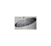 SOFFIONE DOCCIA SLIM QUADRATO ROTONDO 24 CM BAGNO EFFETTO PIOGGIA CROMATO
