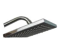 SOFFIONE DOCCIA + SNODO QUADRO ABS CROMATO 1/2F MM 200X200 PZ 1