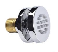 Soffione doccia, soffione rotondo girevole, rubinetto spray laterale per spa, regolabile e girevole, connettore G1/2 (cromato)