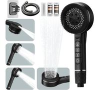 Soffione doccia sovralimentato filtrato da 1 pezzo Regolazione a quattro velocità con guarnizione dell'acqua Accessori multifunzionali per il bagno della doccia domestica