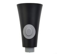 Soffione doccia telescopico estraibile per lavello da cucina con filettatura esterna G1/2 per design a prova di schizzi per uso residenziale o commerciale (nero)