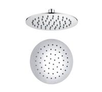Soffione Doccia Tondo Acciaio Inox 4 Mm Spessore Effetto Pioggia Varie Misure Bagno - : , CONFEZIONE: 1 pz., Misure: Diam. 200x4 Mm 54 Ugelli