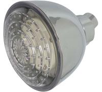 Soffione doccia tondo con led rgb doccetta Ø 8 cm cromoterapia multicolore