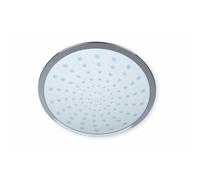 SOFFIONE DOCCIA TONDO CROMO 1 GETTO ANTICALCARE ABS SET BAGNO VASCA TESTA DOCCIA