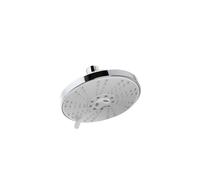 SOFFIONE DOCCIA TONDO CROMO 4 GETTI ANTICALCARE ABS SET BAGNO VASCA TESTA DOCCIA