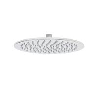 SOFFIONE DOCCIA TONDO INOX LUCIDO Ø 20 EFFETTO PIOGGIA CASCATA VASCA SEVEN
